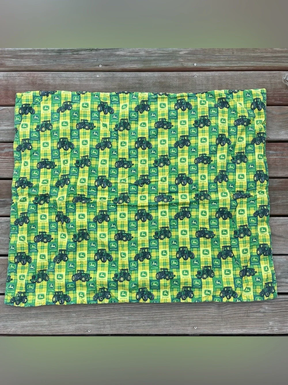 John Deere Reversible Baby Blanket/Wall Hanging Tractor 39x32.5 Nursery Farm